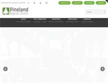 Tablet Screenshot of pinelandbaptist.com